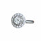 Bague 52 Bague Halo en or blanc 58 Facettes 369