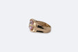 Bague 50 Bague en or jaune avec quartz rose 58 Facettes anl793