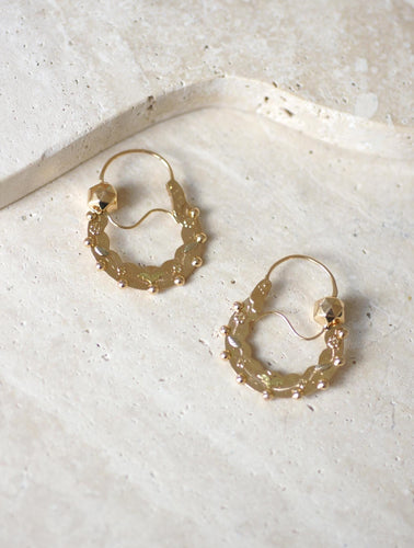 Boucles d'oreilles Boucles d'Oreilles Créoles Savoyardes Or Rose et Jaune 58 Facettes