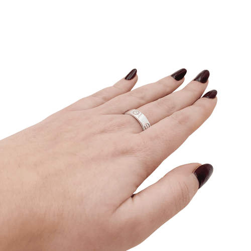 Bague 59 Bague Cartier "Love" platine. 58 Facettes 34272
