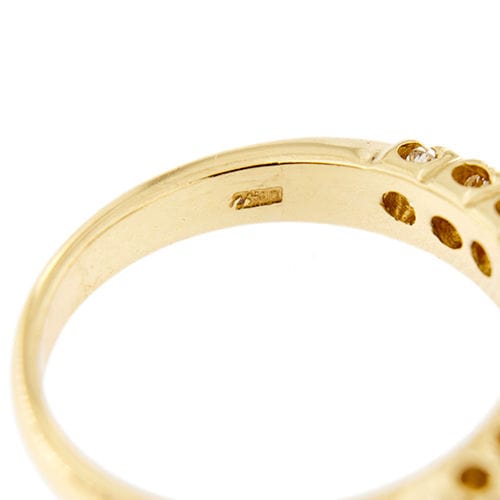 Bague 55 Bague Riviera avec diamants de 0,60 ct 58 Facettes 36983