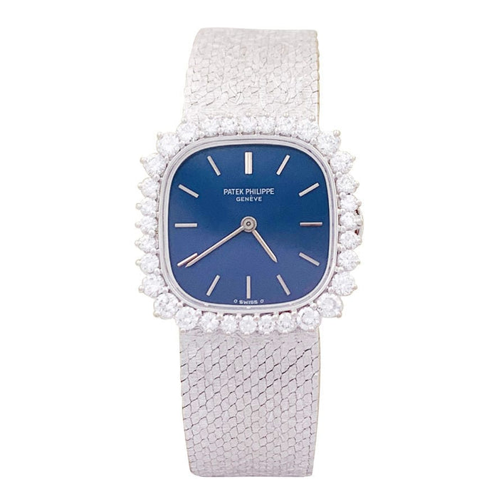 Montre Montre Patek Philippe or blanc, diamants. 58 Facettes 33765