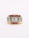 Bague 56 Bague tank diamants rubis calibrés 58 Facettes 1039.6