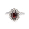 Bague 54 Bague Pompadour Or blanc Grenat 58 Facettes 3681303RV