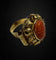 Bague 65 Bague de style baroque, avec camée corail 58 Facettes