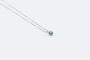 Collier Oro Bianco Collana in oro bianco con ciondolo con smeraldi e diamante 58 Facettes COL251