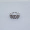 Bague Bague "trilogie" Or blanc Diamants 58 Facettes
