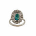 Bague 51 Bague Marguerite en platine, saphir et diamants 58 Facettes b78