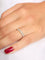 Bague 51 Alliance or blanc diamants 0,5 ct 58 Facettes J363