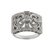 Bague 62 Bague bandeau or blanc diamants 58 Facettes 35201