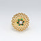 Bague 48 Bague en Or Jaune, Diamant et Pierres Vertes 58 Facettes 32611