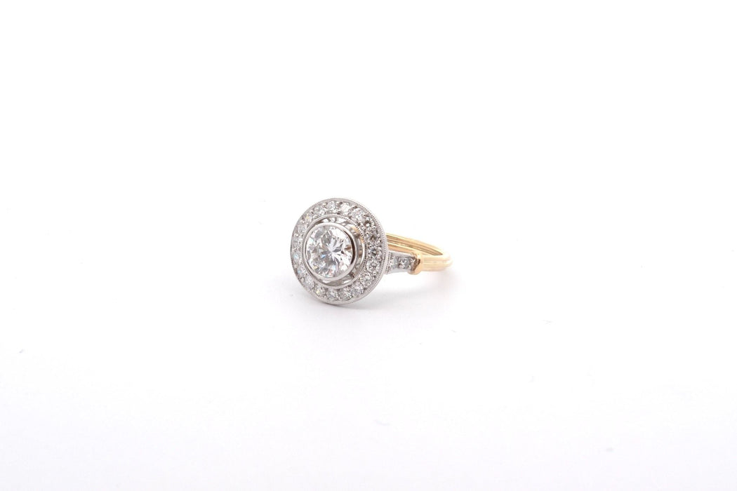 Bague vintage diamant 1,18cts D/VS2 58 Facettes 26473-26333