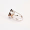Bague Bague Poire or blanc grenat 58 Facettes LP1104/14