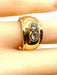 Bague 52 Bague jonc/ bandeau en or jaune ornée de 2 diamants 58 Facettes AB430