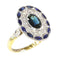Bague 53 Vœux vintage : une bague en saphir entre romance et histoire 58 Facettes 18169-0075