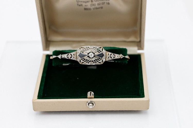 Bracelet Diamond Bracelet Art Déco - Czechoslovakia circa 1930 58 Facettes 10646