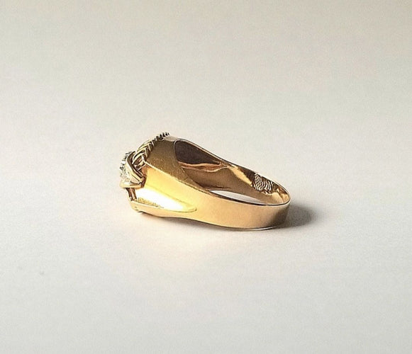 55 Bague or jaune diamants 58 Facettes