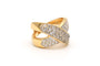 Bague 51 Bague contemporaine or jaune, diamants 58 Facettes 22456