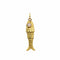 charm/pendentif poisson or jaune 750 et opales