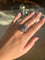 Bague 56 Bague - Or jaune argent, saphir et diamants. 58 Facettes 1055