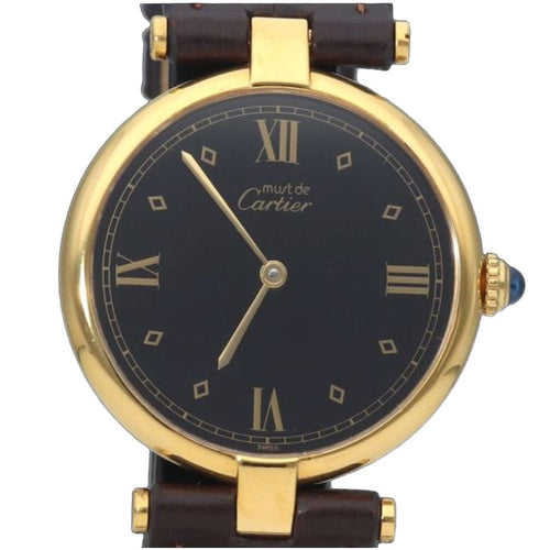 Montre Cartier Montre Must De Cartier Vermeil 58 Facettes MT41167