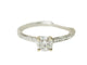 Bague Bague solitaire or blanc diamant 58 Facettes 26142