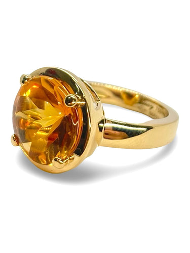Bague Poiray modèle Filles or jaune et citrine