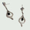Boucles d'oreilles BOUCLES D'OREILLES EN PLATINE 950 KT AVEC DIAMANTS ET SAPHIRS 58 Facettes Q949A