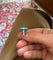Bague 52 Bague turquoise et or blanc 58 Facettes