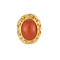 Bague en or jaune et corail