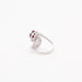 Bague Bague or blanc avec diamants et rubis 58 Facettes