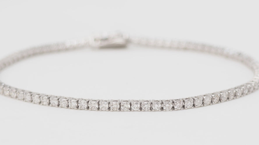 Bracelet Bracelet rivière en or gris et diamants 2,04cts 58 Facettes 31633