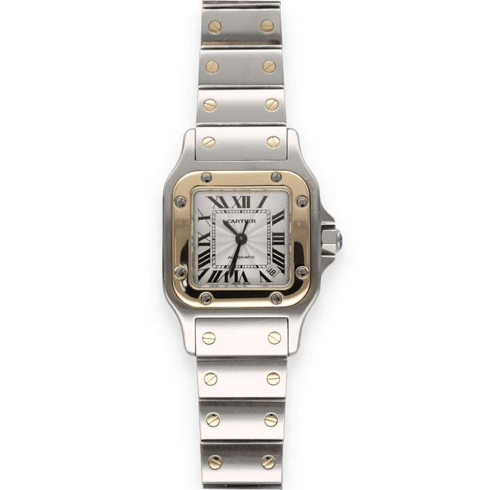 Montre CARTIER - Montre Santos dame en or et acier. 58 Facettes