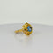 Bague Bague en or jaune avec topaze bleue de 1,5 carat 58 Facettes 2509004