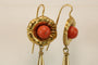 Boucles d'oreilles Boucles d'oreilles antiques en or jaune corail 58 Facettes 7652