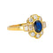 Bague 59 Bague  Or jaune Saphir, Diamant 58 Facettes 4518943CN