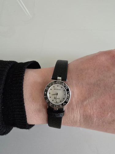 Bvlgari - Montre B. Zéro 1 en acier et nacre