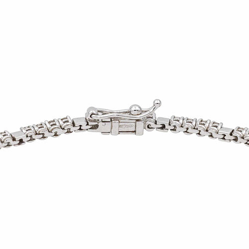Bracelet Tennis Or blanc Diamant