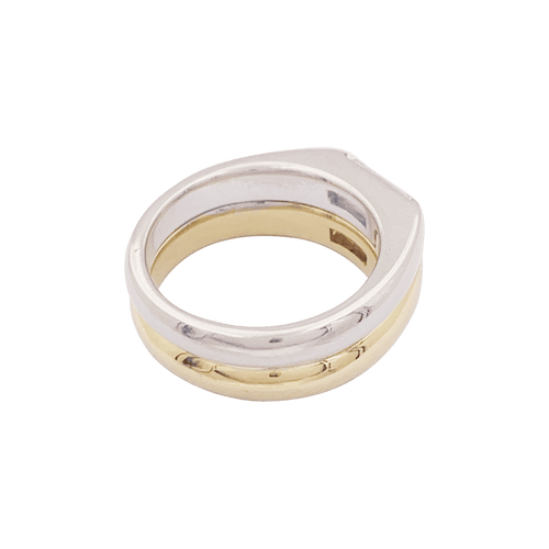 Bague 48 Bague deux ors, diamants baguette. 58 Facettes 34457