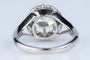 49 Bague or blanc platine diamant 2 carats 58 Facettes BGDOC244-107