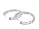 Boucles d'oreilles Boucles d'oreilles créoles en or blanc avec diamants 58 Facettes 2052