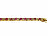 Bracelet Bracelet or jaune diamants rubis 58 Facettes