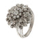 Bague 55.5 Bague en or blanc sertie de diamants taille brillant et taille huit-huit 58 Facettes G3848