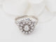 Bague 60 Bague vintage en or blanc, platine et diamants 58 Facettes 33098