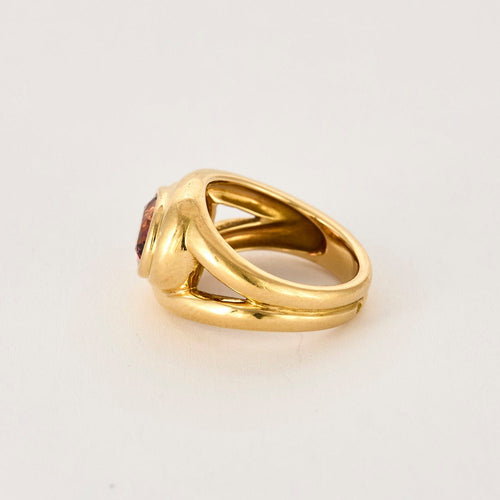Bague 51 Bague or jaune, spinelle 58 Facettes HOU5377