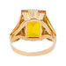 Bague 56 Bague Cocktail Or rose Citrine 58 Facettes 2991785CN