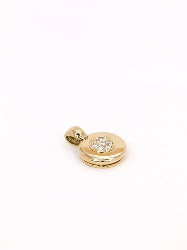 Pendentif Pendentif vintage rond diamants 0,20 ct 58 Facettes J420