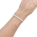 Bracelet Ligne tennis or blanc diamants 58 Facettes 33957