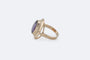 Bague 15 / Oro Giallo Anello in oro giallo con pietra viola 58 Facettes ANL662
