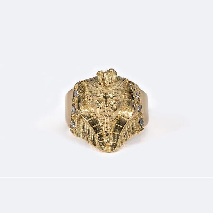 Bague 57 Bague avec sphinx et diamants 58 Facettes ANL464